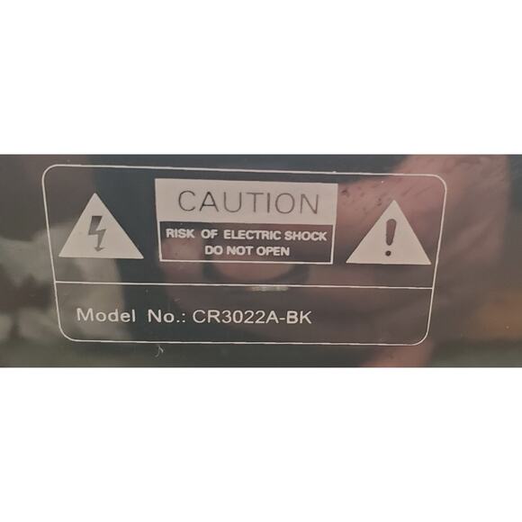 Crosley CR3022A-BK Retro Style AM/FM Tabletop Radio Black W/ 12V DC Power Cord - Picture 13 of 14